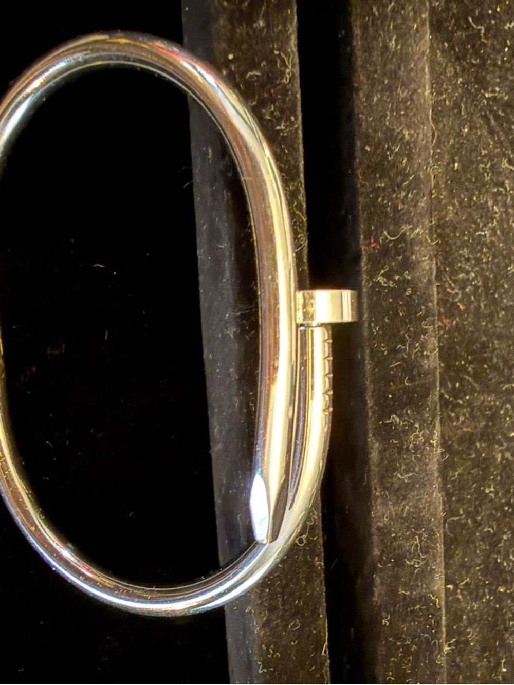 Sleek Silver Hinged Bangle Bracelet